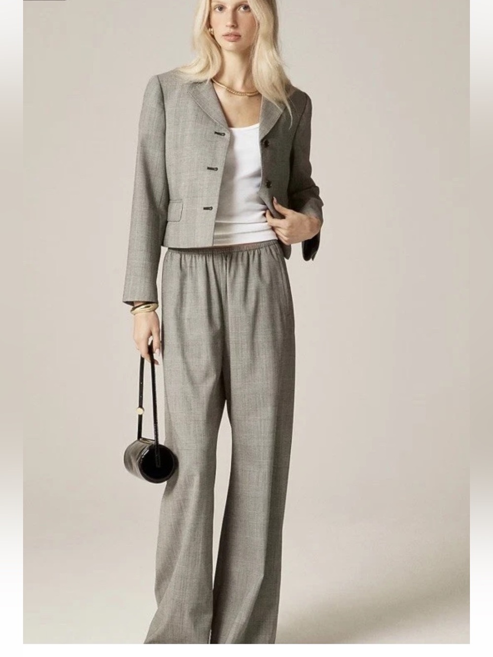 J.Crew Cosmo pant in plaid Italian gauzy wool blend NWT Sz XS